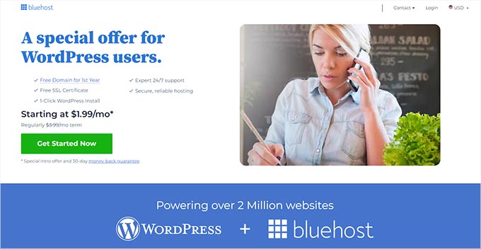Bluehost website Bluehost website