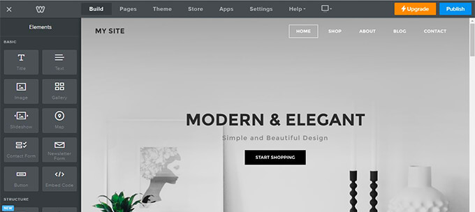 weebly Weebly Website Builder Interface